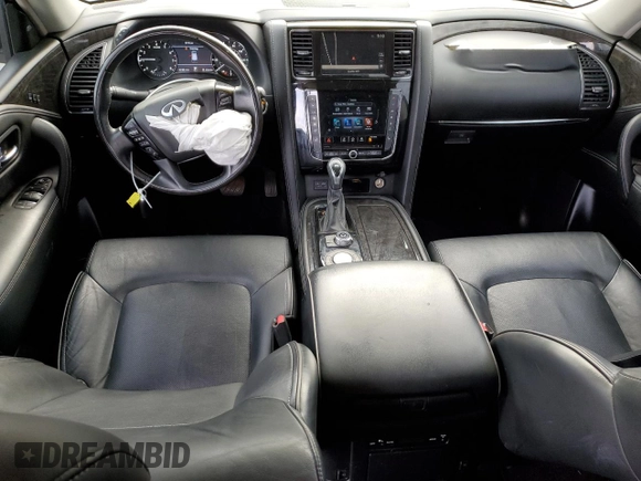 2020 Infiniti QX80 Luxe z VIN JN8AZ2NF9L9701773, wystawiony jako Copart lot #53162755 z przebiegiem 80 188 mil mil oraz Szkoda całkowita • Salvage title. Historia ofert i sprzedaży dostępna na DreamBid. Obrazek 8.