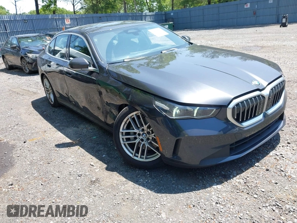 2024 BMW 5 Series 530i xDrive with VIN WBA53FJ00RCS54220, listed as a IAAI auction lot 42403628 with 19,047 mi miles and . Bid and sale history available at DreamBid. Image 1.