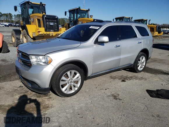 2013 Dodge Durango Crew with VIN 1C4SDHDT7DC539851, listed as a Copart auction lot 48538045 with Not Provided miles and Salvage Title. Bid and sale history available at carsss.com. Image 1.