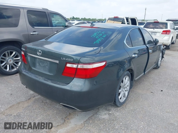 2007 Lexus LS 460 with VIN JTHBL46F275001956, listed as a IAAI auction lot 42298753 with Not provided miles and . Bid and sale history available at DreamBid. Image 4.