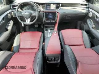 2023 Infiniti QX50 Sport with VIN 3PCAJ5FA4PF121110, listed as a Copart auction lot 65622154 with 9,708 mi miles and Salvage title. Bid and sale history available at DreamBid. Image 8.