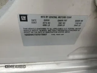 2007 Cadillac STS z VIN 1G6DW677970175897, wystawiony jako Copart lot #43030545 z przebiegiem 158 180 mil mil oraz Szkody całkowita. Historia ofert i sprzedaży dostępna na DreamBid. Obrazek 12.