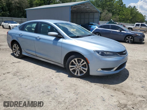 2015 Chrysler 200 Limited with VIN 1C3CCCABXFN677692, listed as a Copart auction lot 64976185 with 80,299 mi miles and Salvage title. Bid and sale history available at DreamBid. Image 4.
