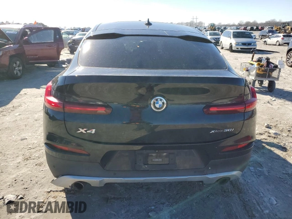 2019 BMW X4 xDrive30i with VIN 5UXUJ3C50KLG51848, listed as a Copart auction lot 43208485 with 130,340 mi miles and Salvage Title. Bid and sale history available at carsss.com. Image 6.