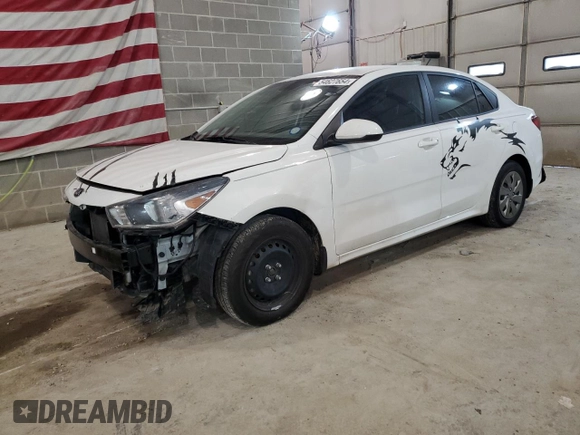 2019 Kia Rio S with VIN 3KPA24AB5KE219455, listed as a Copart auction lot 54627654 with 104,464 mi miles and Salvage Title. Bid and sale history available at carsss.com. Image 1.