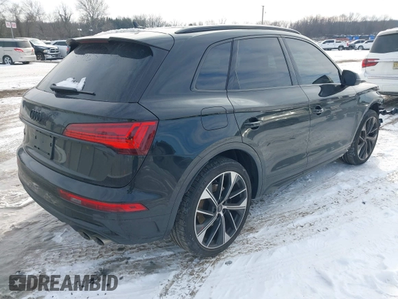 2024 Audi SQ5 Premium Plus with VIN WA1B4AFY4R2145828, listed as a IAAI auction lot 41404705 with 7,426 mi miles and . Bid and sale history available at DreamBid. Image 4.