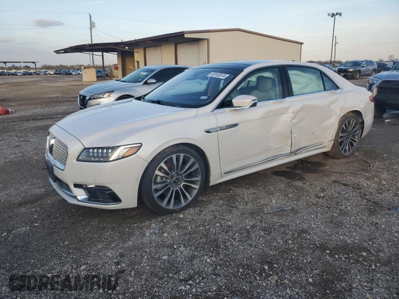 2018 Lincoln Continental Reserve with VIN 1LN6L9RP8J5611609, listed as a Copart auction lot 85163574 with 0 mi miles and Salvage Title. Bid and sale history available at carsss.com. Image 1.