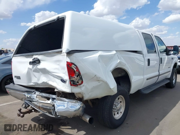 2000 Ford F-250 XL with VIN 1FTNW21F1YEB77397, listed as a IAAI auction lot 41934134 with 344,782 mi miles and . Bid and sale history available at DreamBid. Image 6.