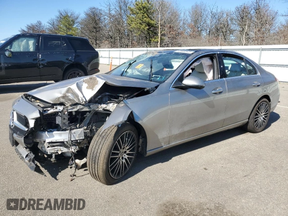 2024 Mercedes-Benz C 300 z VIN W1KAF4HB4RR231935, wystawiony jako Copart lot #53385545 z przebiegiem 11 077 mil mil oraz Szkoda całkowita • Salvage title. Historia ofert i sprzedaży dostępna na DreamBid. Obrazek 1.