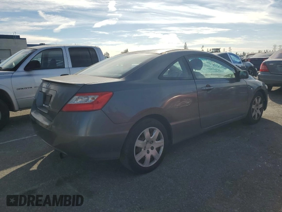 2010 Honda Civic Cpe LX with VIN 2HGFG1B63AH524643, listed as a Copart auction lot 54616325 with 0 mi miles and Salvage Title. Bid and sale history available at carsss.com. Image 3.