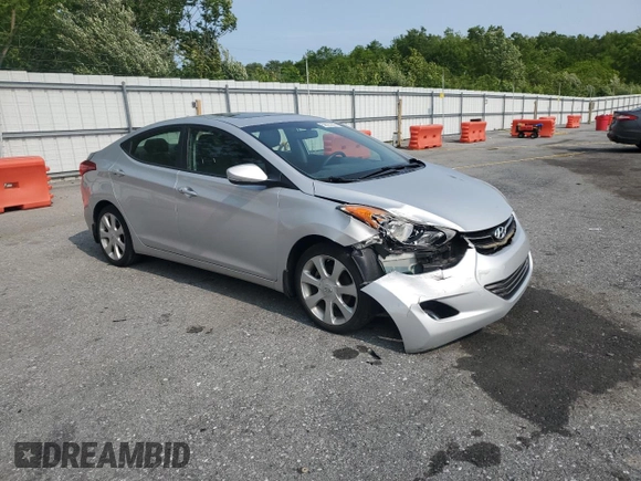 2012 Hyundai Elantra Limited z VIN KMHDH4AE1CU345347, wystawiony jako Copart lot #59025695 z przebiegiem 96 959 mil mil oraz Szkoda całkowita • Salvage title. Historia ofert i sprzedaży dostępna na DreamBid. Obrazek 4.