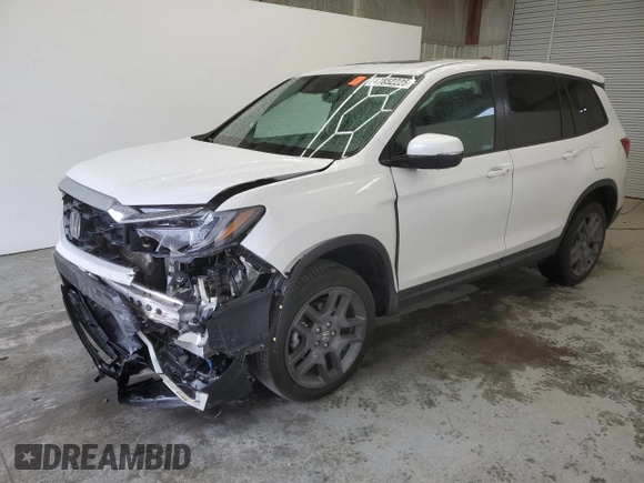2023 Honda Passport EX-L with VIN 5FNYF8H56PB008485, listed as a Copart auction lot 47852225 with 52,543 mi miles and Salvage Title. Bid and sale history available at carsss.com. Image 1.