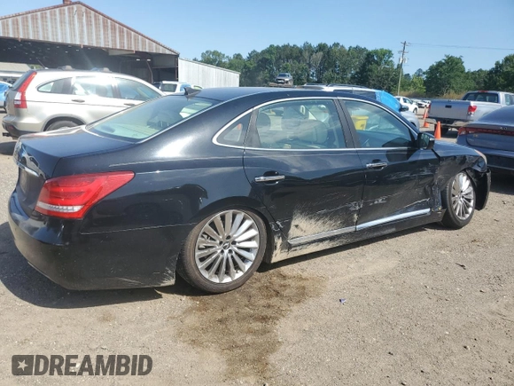 2014 Hyundai Equus Signature with VIN KMHGH4JHXEU085606, listed as a Copart auction lot 55570645 with 114,951 mi miles and Salvage title. Bid and sale history available at DreamBid. Image 3.