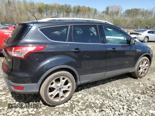 2015 Ford Escape Titanium with VIN 1FMCU9J9XFUB11123, listed as a Copart auction lot 52191015 with 77,541 mi miles and Salvage Title. Bid and sale history available at carsss.com. Image 3.
