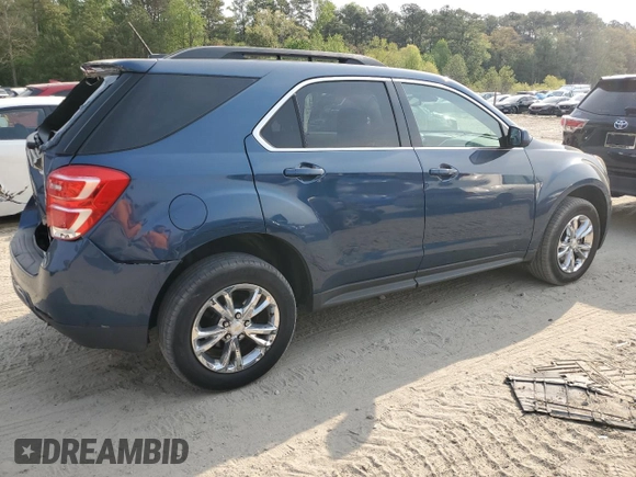 2016 Chevrolet Equinox LT with VIN 2GNFLFEKXG6269355, listed as a Copart auction lot 53892635 with 80,382 mi miles and Salvage Title. Bid and sale history available at DreamBid. Image 3.