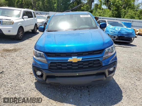 2021 Chevrolet Colorado 2WD LT with VIN 1GCGSCEN3M1297005, listed as a Copart auction lot 54363325 with 74,825 mi miles and Salvage Title. Bid and sale history available at DreamBid. Image 5.
