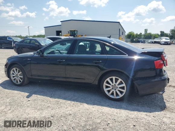 2013 Audi A6 Premium Plus with VIN WAUGGAFC4DN096402, listed as a Copart auction lot 63414095 with 141,483 mi miles and Salvage title. Bid and sale history available at DreamBid. Image 2.