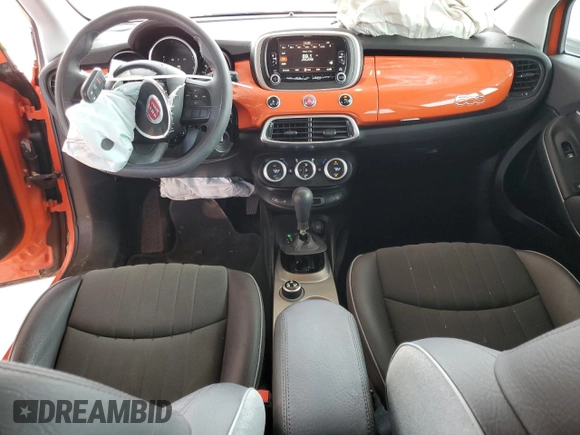 2016 FIAT 500X Lounge with VIN ZFBCFXDT7GP351730, listed as a Copart auction lot 58398785 with 41,322 mi miles and Salvage title. Bid and sale history available at DreamBid. Image 8.