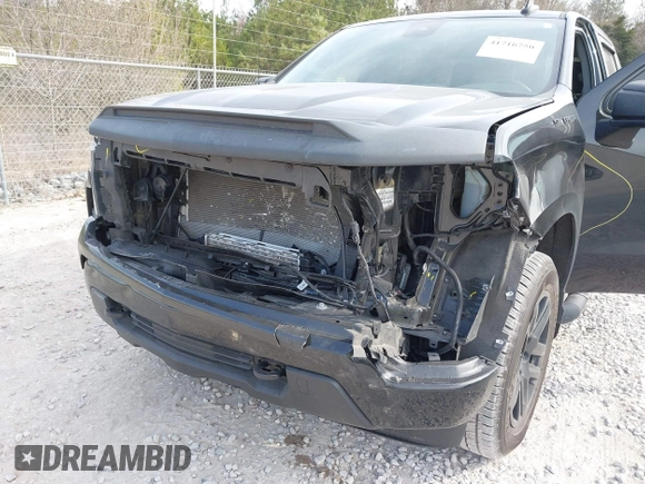 2022 Chevrolet Silverado 1500 Custom with VIN 1GCPABEK2NZ510094, listed as a IAAI auction lot 41716750 with 45,366 mi miles and . Bid and sale history available at DreamBid. Image 6.