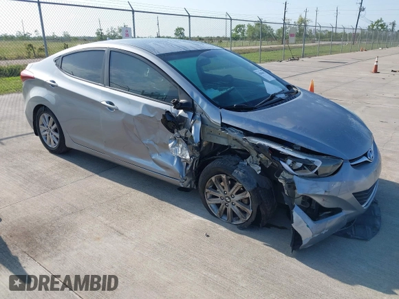 2015 Hyundai Elantra SE z VIN 5NPDH4AE8FH598295, wystawiony jako IAAI lot #42016527 z przebiegiem 119 958 mil mil oraz . Historia ofert i sprzedaży dostępna na DreamBid. Obrazek 1.
