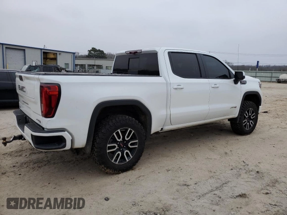 2021 GMC Sierra 1500 AT4 with VIN 1GTP9EEL2MZ149872, listed as a Copart auction lot 88750965 with 23,607 mi miles and Salvage Title. Bid and sale history available at carsss.com. Image 3.