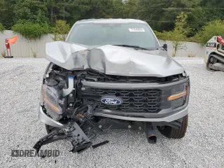 2024 Ford F-150 STX with VIN 1FTEW2K56RKD00250, listed as a Copart auction lot 71246864 with 153 mi miles and Clean Title. Bid and sale history available at carsss.com. Image 5.