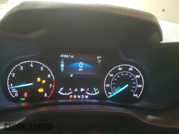 2020 Ford Transit Connect XLT with VIN NM0GE9F20L1455942, listed as a Copart auction lot 88853815 with 47,458 mi miles and Salvage title. Bid and sale history available at DreamBid. Image 9.
