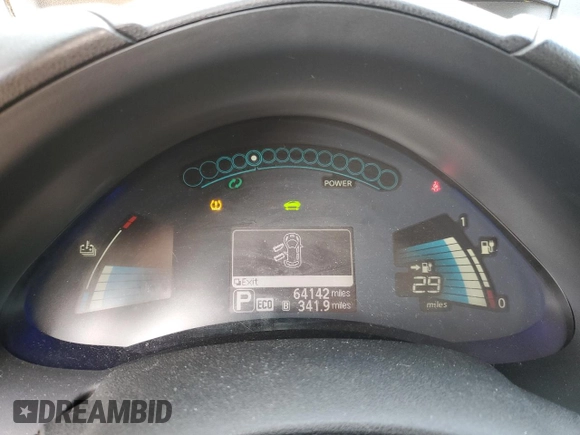 2015 Nissan LEAF SV with VIN 1N4AZ0CP2FC305774, listed as a Copart auction lot 50722495 with 64,142 mi miles and Salvage Title. Bid and sale history available at carsss.com. Image 9.