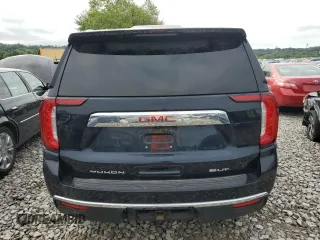 2021 GMC Yukon XL SLT with VIN 1GKS2GKT0MR347434, listed as a Copart auction lot 64186144 with 49,390 mi miles and Salvage Title. Bid and sale history available at carsss.com. Image 6.