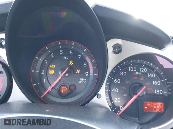 2014 Nissan 370Z Touring with VIN JN1AZ4EH7EM635655, listed as a IAAI auction lot 42217280 with 150,200 mi miles and . Bid and sale history available at DreamBid. Image 7.