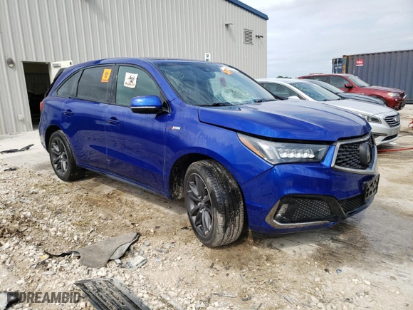 2020 Acura MDX w/Technology/A-Spec Pkg with VIN 5J8YD4H0XLL022983, listed as a Copart auction lot 66556894 with 0 mi miles and Salvage Title. Bid and sale history available at carsss.com. Image 4.