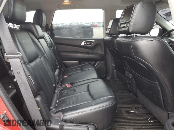 2018 Nissan Pathfinder SV z VIN 5N1DR2MN2JC625200, wystawiony jako Copart lot #58810925 z przebiegiem 69 342 mil mil oraz Szkoda całkowita • Salvage title. Historia ofert i sprzedaży dostępna na DreamBid. Obrazek 11.