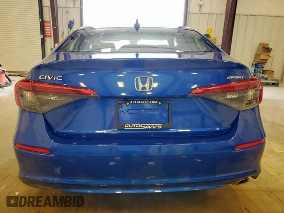 2022 Honda Civic Sport z VIN 2HGFE2F51NH598386, wystawiony jako Copart lot #57687225 z przebiegiem 19 204 mil mil oraz Czysty tytuł • Clean title. Historia ofert i sprzedaży dostępna na DreamBid. Obrazek 6.