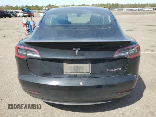 2019 Tesla Model 3 Long Range with VIN 5YJ3E1EB6KF392727, listed as a Copart auction lot 53343735 with 55,196 mi miles and Salvage Title. Bid and sale history available at DreamBid. Image 6.