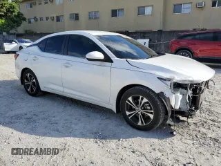 2023 Nissan Sentra SV with VIN 3N1AB8CV8PY318827, listed as a Copart auction lot 42956305 with 18,283 mi miles and Salvage Title. Bid and sale history available at carsss.com. Image 4.