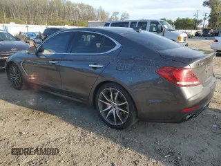 2019 Genesis G70 3.3T Advanced with VIN KMTG34LE2KU016914, listed as a Copart auction lot 51551635 with 56,671 mi miles and Salvage Title. Bid and sale history available at carsss.com. Image 2.