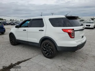 2014 Ford Utility Police Interceptor with VIN 1FM5K8AR1EGB85570, listed as a Copart auction lot 76068344 with 130,379 mi miles and Clean Title. Bid and sale history available at carsss.com. Image 2.