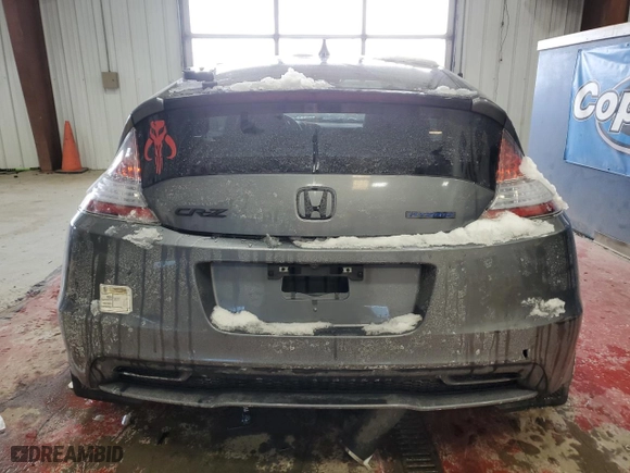 2013 Honda CR-Z EX with VIN JHMZF1C67DS003692, listed as a Copart auction lot 45283215 with 0 mi miles and Salvage Title. Bid and sale history available at carsss.com. Image 6.