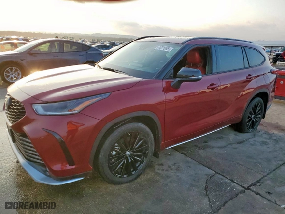 2023 Toyota Highlander L with VIN 5TDKDRAH1PS522889, listed as a Copart auction lot 48910665 with 51,555 mi miles and Salvage Title. Bid and sale history available at carsss.com. Image 1.