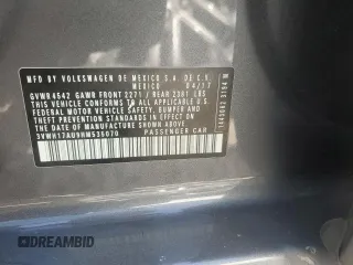 2017 Volkswagen Golf S с VIN 3VWH17AU9HM535070, выставлен на аукционе Copart как лот 53065885 с пробегом 120 165 миль миль и Списание • Salvage title. История ставок и продаж доступна на DreamBid. Изображение 12.
