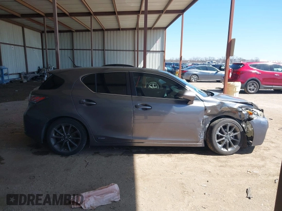 2012 Lexus CT CT 200h with VIN JTHKD5BH1C2089291, listed as a IAAI auction lot 41764841 with 110,328 mi miles and . Bid and sale history available at carsss.com. Image 13.