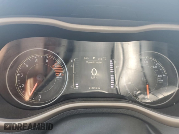 2016 Jeep Cherokee Latitude z VIN 1C4PJLCS9GW161125, wystawiony jako Copart lot #61339145 z przebiegiem 244 966 mil mil oraz Szkoda całkowita • Salvage title. Historia ofert i sprzedaży dostępna na DreamBid. Obrazek 9.