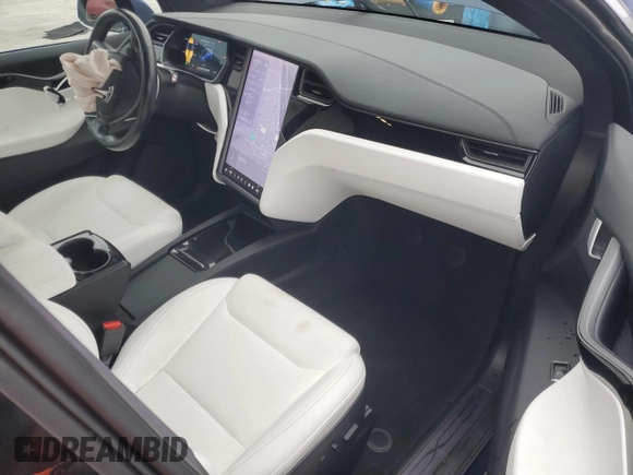 2020 Tesla Model X Long Range with VIN 5YJXCBE2XLF250234, listed as a Copart auction lot 42236365 with 63,401 mi miles and Non Repairable. Bid and sale history available at carsss.com. Image 8.