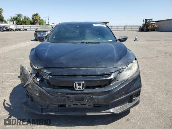 2019 Honda Civic Sport with VIN 19XFC2F88KE209376, listed as a Copart auction lot 58844515 with 82,057 mi miles and Clean title. Bid and sale history available at DreamBid. Image 5.