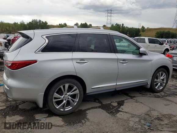 2013 Infiniti JX35 with VIN 5N1AL0MM0DC336014, listed as a Copart auction lot 68163784 with 152,706 mi miles and Clean Title. Bid and sale history available at carsss.com. Image 3.