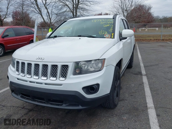 2016 Jeep Compass Latitude with VIN 1C4NJCEA3GD735161, listed as a IAAI auction lot 40881008 with 126,384 mi miles. Bid and sale history available at carsss.com. Image 2.