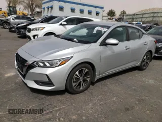 2021 Nissan Sentra SV z VIN 3N1AB8CV5MY262244, wystawiony jako Copart lot #51244245 z przebiegiem 46 974 mil mil oraz Szkoda całkowita • Salvage title. Historia ofert i sprzedaży dostępna na DreamBid. Obrazek 1.