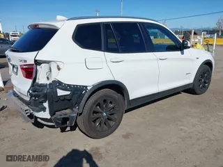 2015 BMW X3 sDrive28i with VIN 5UXWZ7C58F0M82742, listed as a IAAI auction lot 41944819 with 88,279 mi miles. Bid and sale history available at carsss.com. Image 4.
