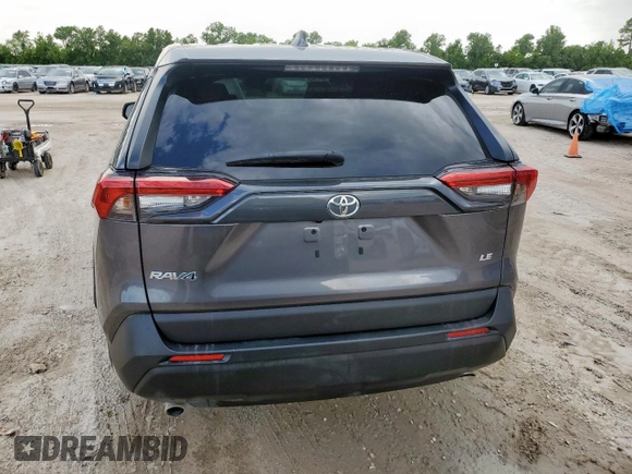 2022 Toyota RAV4 LE with VIN 2T3H1RFV3NC201287, listed as a Copart auction lot 63579475 with 52,581 mi miles and Salvage title. Bid and sale history available at DreamBid. Image 6.