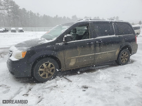 2010 Chrysler Town & Country Touring with VIN 2A4RR5D19AR351200, listed as a Copart auction lot 46735755 with 190,921 mi miles and Salvage Title. Bid and sale history available at carsss.com. Image 1.